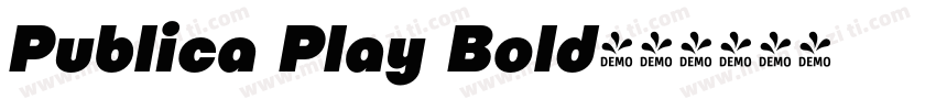 Publica Play Bold字体转换